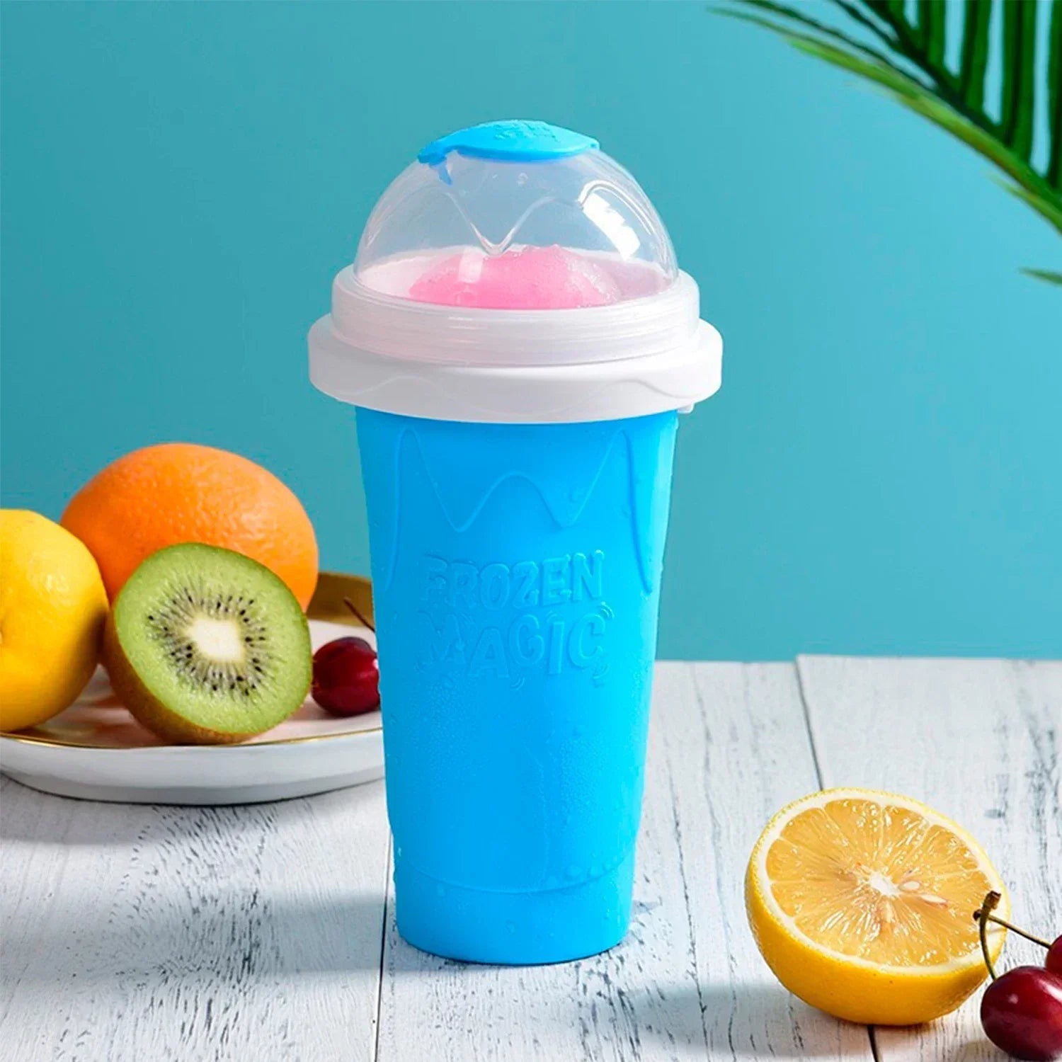 2024 Summer Magic Slushy Maker Squeeze Cup Homemade Milk Shake Maker Cooling Cup Squee DIY It for Family